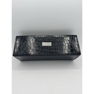 Morphe Croco Patent Vegan Black Leather Master Brush Magnetic Case